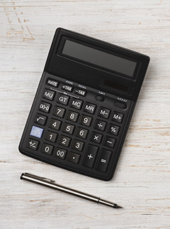 Photographie d'une calculatrice